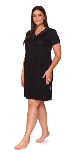 9947 Koszula Nocna Doctor Nap - black