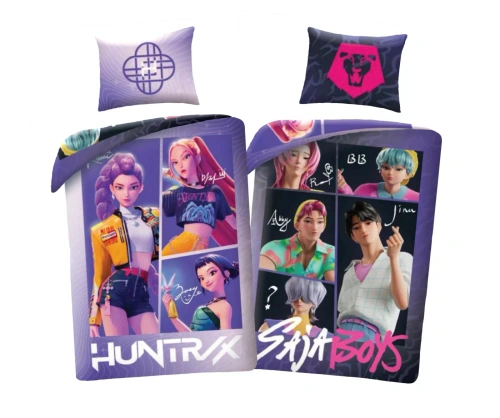 Pościel K-POP Demon Hunters Halantex 140x200 mikrofibra + 70x90