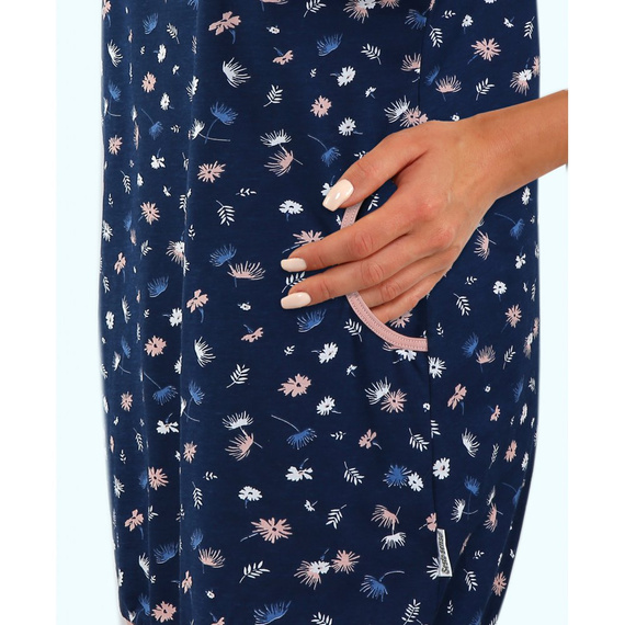 Julia Koszula nocna Sesto Senso granatowy/różowy