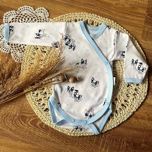 BD14526 Piesek Mamatti Body kopertowe z długim rękawem