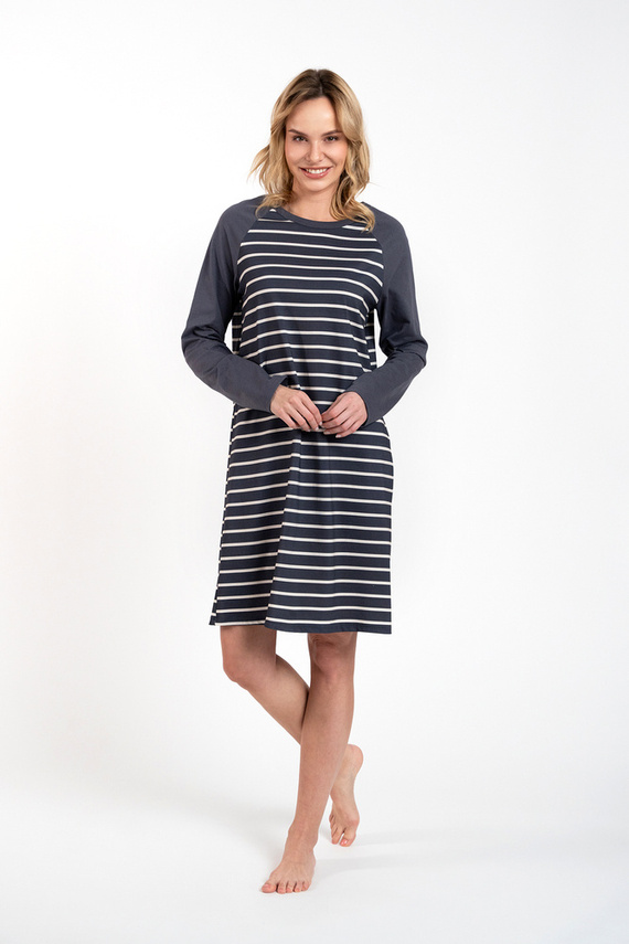 Oda koszula nocna Italian Fashion - druk grafitowy