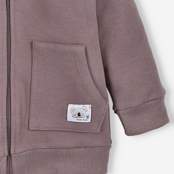 Sweets Koala Bluza dwuwarstwowa z bawełny organicznej Nini czekoladowy