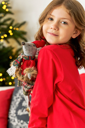 Piżama dziecięca 7129 Unisex Doctor Nap - red