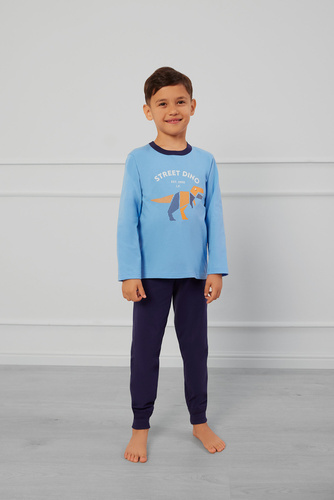 Rex Italian Fashion Piżama dla chłopca - niebieski/granatowy 