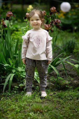 Julia Pinokio Pumpy spodnie - grafit druk