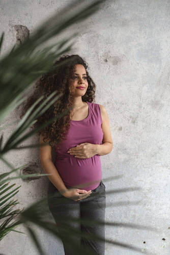 Milk Top Milk&Love koszulka ciążowa i do karmienia rose brown