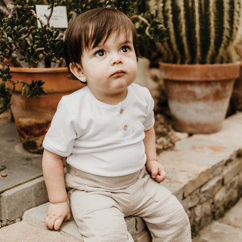 Pacific Eevi Body polo z krótkim rękawem - biały