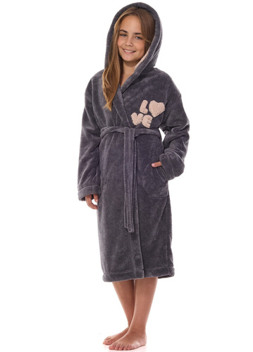 2434 LO Szlafrok dziecięcy L&L - onyx