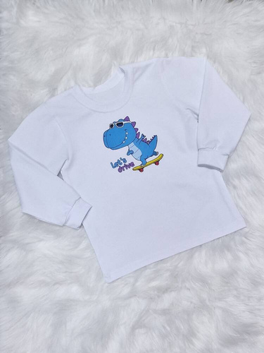 Let's drive Bambarillo Koszulka dziecięca długi rękaw- biały