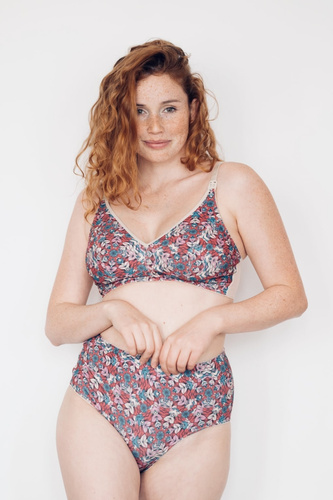 Motley Burgund miękki biustonosz do karmienia Momtobe