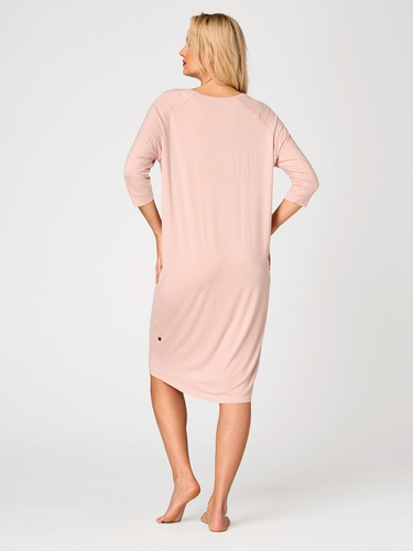 Koszula nocna LND 731 Key morelowa wiskoza 3/4 rękaw V