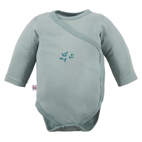 Petite Eevi Body rozpinane - listki zielone