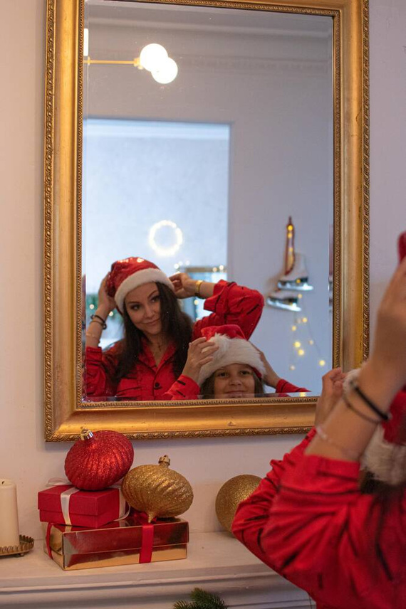 718 Madeleine Cat Love Piżama Damska Forex - czerwony