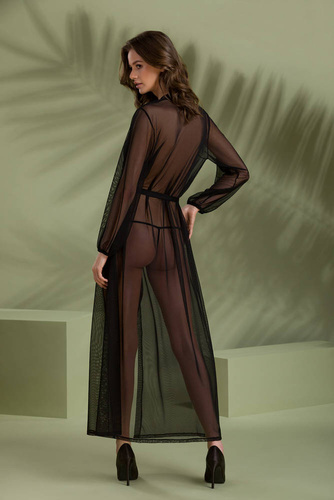 Zinnia Peignoir Szlafrok damski Passion czarny