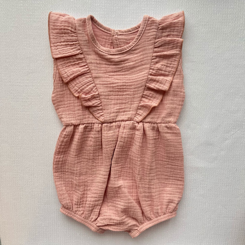 RA50210 Mamatti Rampers muślinowy - brudny róż