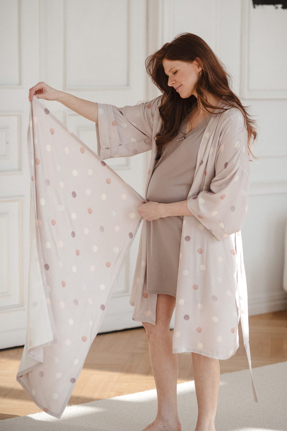 Polka Dots Otulacz bambusowy Milk&Love