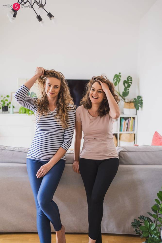 Milk Shirt Milk&Love Bluzka ciążowa i do karmienia żurawinowa