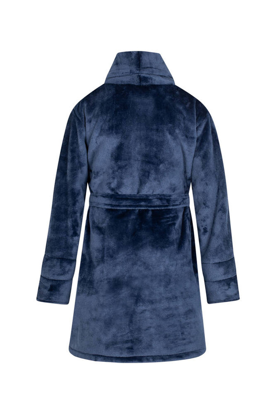 Calido Szlafrok dziecięcy polarowy ByShelly - granatowy