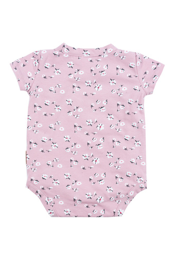 Body z krótkim rękawem rozpinane 5378 Doctor Nap - daisy flowers