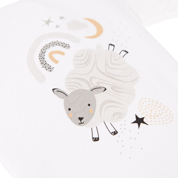 Mellow Ewa Klucze Body z długim rękawem - biały