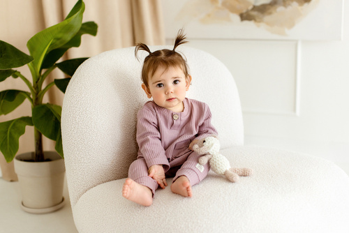 "Natural Waffel" Makoma Bluza polo pink