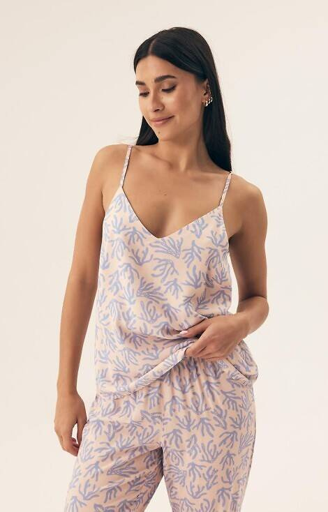 42665 Nadar Piżama Damska Henderson - light blue