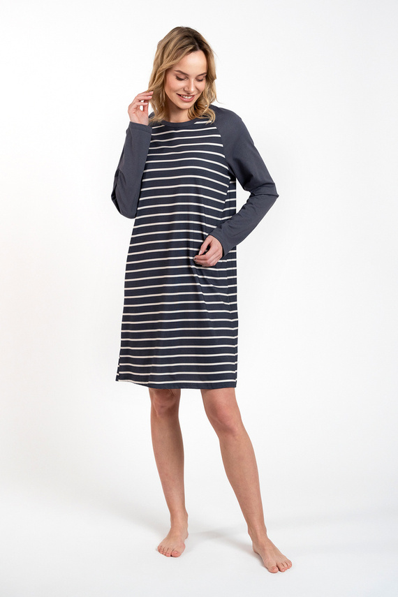 Oda koszula nocna Italian Fashion - druk grafitowy