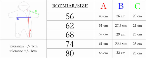 219270 Willy Nicol Pajacyk dresowy z luną  
