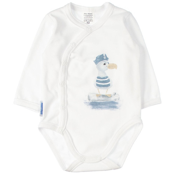 Marynarz Martex Komplet body z półśpiochem biały