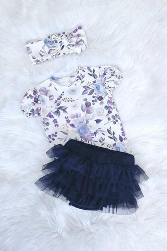 Blue Bambarillo Body z krótkim rękawem szary