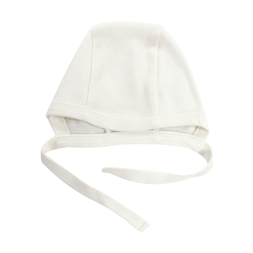 CKB003 Basic Mamatti Czapka wiązana - ecru