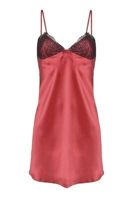 Agnes Halka satynowa koszulka damska DKaren - Puder