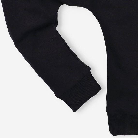 Alfabet Spodnie dresowe z bawełny organicznej Nini czarny