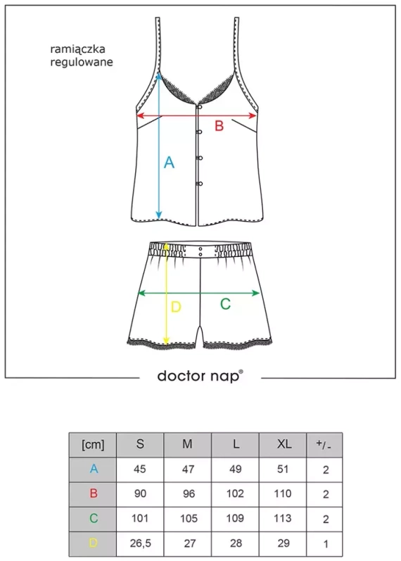PM.5100 Piżama Damska Doctor Nap - black