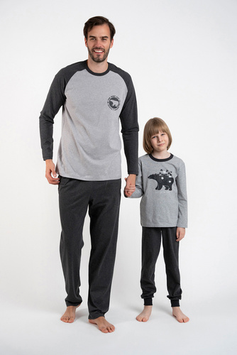 Morten Italian Fashion Piżama dziecięca melanż/c.melanż 