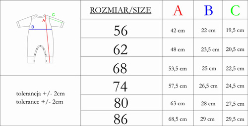 214032 Muki Nicol Pajacyk niemowlęcy