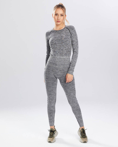 Melange Rashguard bluzka damska długi rękaw Spaio grey