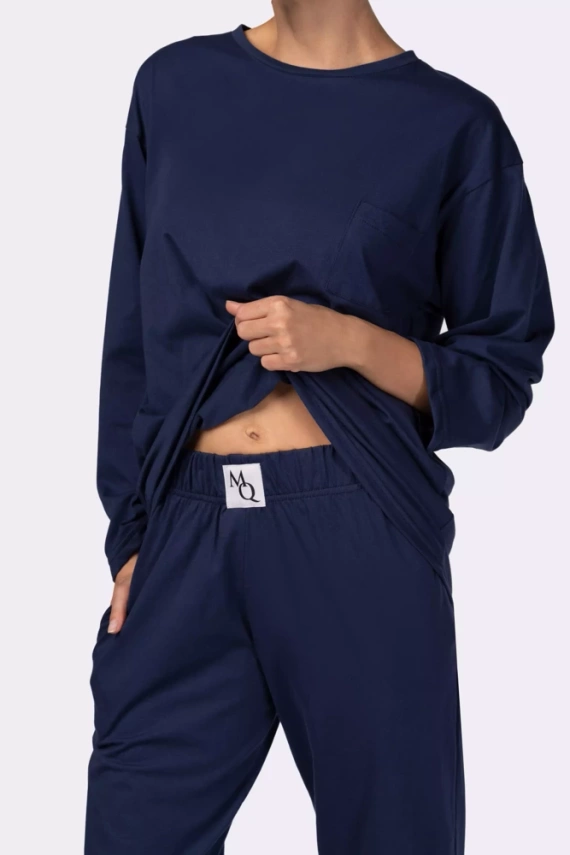 Homie longsleeve Piżama damska Mona navy
