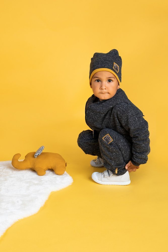 Czapeczka dziecięca 173269 "Prince" Nicol - grafit