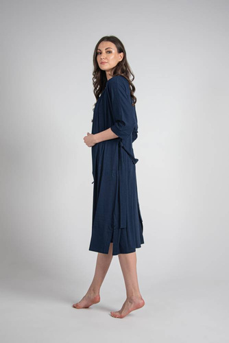 942 Visa Szlafrok Długi De Lafense - granat