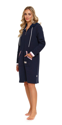 Szlafrok damski Doctor Nap SMZ.4508.navy blue