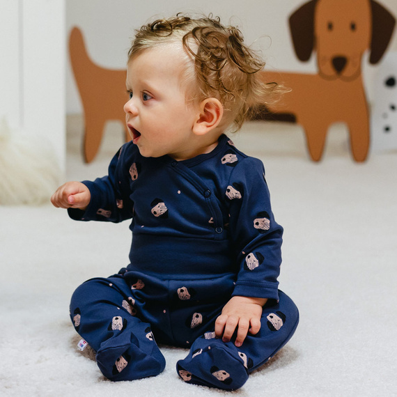 Puppy Playtime Eevi Body rozpinane - granat