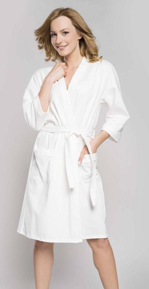 Kalia Szlafrok Damski 3/4rękaw Italian Fashion- róż