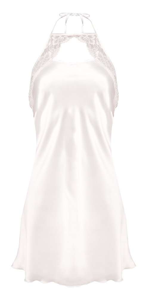 Irma Halka satynowa koszulka damska DKaren - jasny ecru