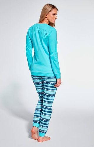 Cornette 671/345 Sweet Puppy Piżama damska turkusowy