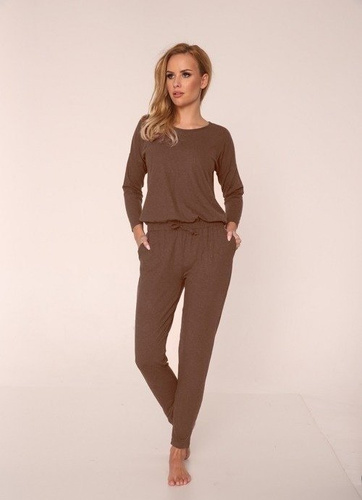 305 Paula Kombinezon Piżama Damska - mocca