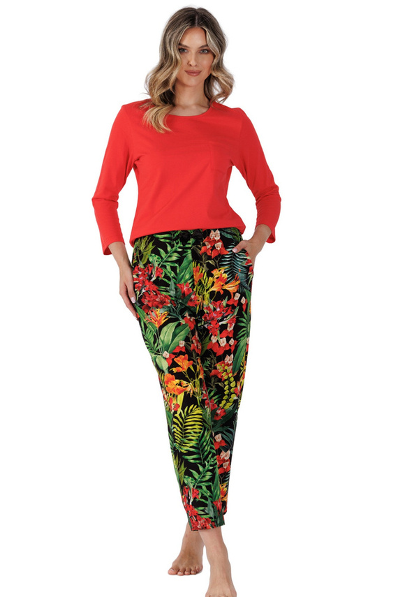 1489 Isbel Piżama damska Leveza czerwony