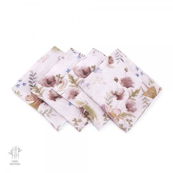 Chusteczki 100% Bamboo Muślin Fairies Makaszka