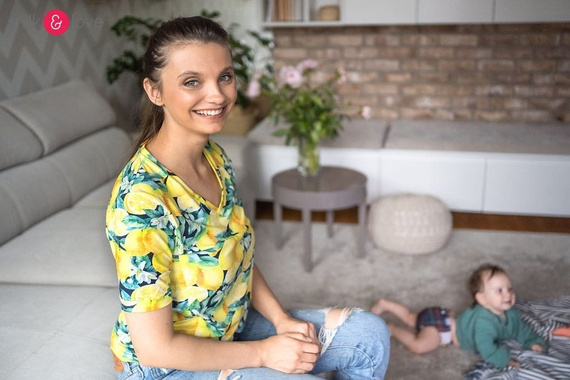 Bluzka do karmienia Boob Milk&Love żółty