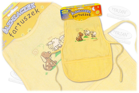 Śliniak fartuszek TERJAN ecru